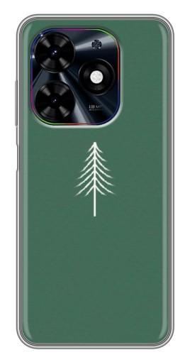 Чехол с картинкой "Белая елка" для Tecno Spark Go 2024 (BG6)