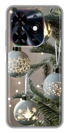 Чехол с печатью "Белые шары " для Tecno Spark Go 2024 (BG6)