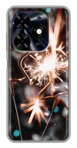 Чехол с печатью "Бенгальские огни" для Tecno Spark Go 2024 (BG6)
