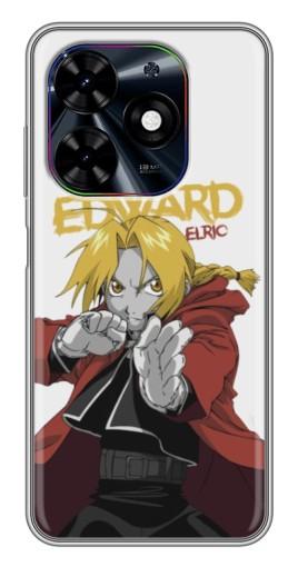 Силиконовый чехол с изображением "Боевй Erlic" для Tecno Spark Go 2024 (BG6)