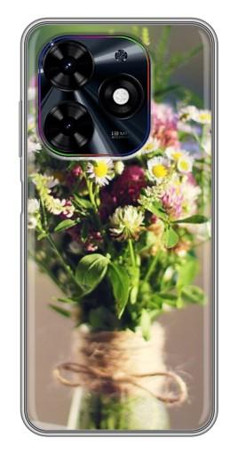 Чехол с печатью "Букет полевых цветов" для Tecno Spark Go 2024 (BG6)