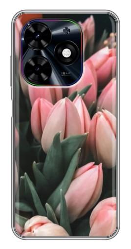 Чехол с принтом "Букет тюльпанов" для Tecno Spark Go 2024 (BG6)