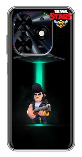 Чехол с печатью "Bull инопланетянин" для Tecno Spark Go 2024 (BG6)