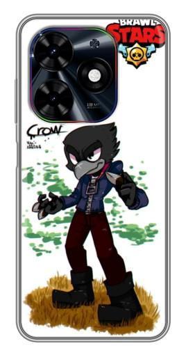Чехол с печатью "Crow" для Tecno Spark Go 2024 (BG6)