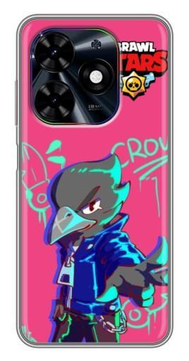 Силиконовый чехол с изображением "Crow Asassin" для Tecno Spark Go 2024 (BG6)