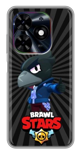 Чехол с картинкой "Crow Brawl Stars" для Tecno Spark Go 2024 (BG6)