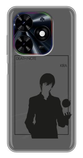 Силиконовый чехол с изображением "Death Note Кира" для Tecno Spark Go 2024 (BG6)