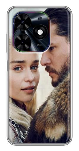 Чехол с картинкой "Дейнерис и Сноу" для Tecno Spark Go 2024 (BG6)