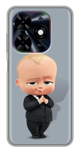 Чехол с печатью "Деловой ребенок" для Tecno Spark Go 2024 (BG6)