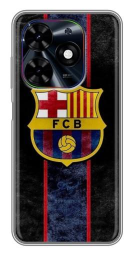 Силиконовый чехол с изображением "FCB" для Tecno Spark Go 2024 (BG6)