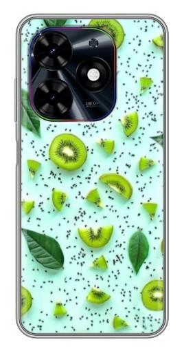 Чехол с принтом "Фон киви" для Tecno Spark Go 2024 (BG6)