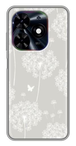 Чехол с картинкой "Фон одуванчиков " для Tecno Spark Go 2024 (BG6)