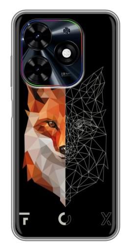 Чехол с принтом "Fox" для Tecno Spark Go 2024 (BG6)