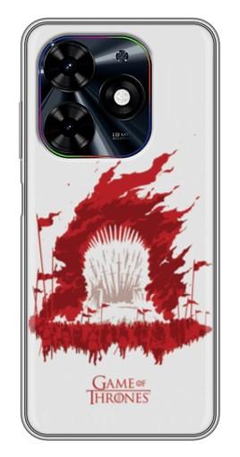 Силиконовый чехол с изображением "Game Of Thrones" для Tecno Spark Go 2024 (BG6)