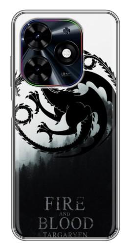Чехол с картинкой "Герб Таргариенов" для Tecno Spark Go 2024 (BG6)