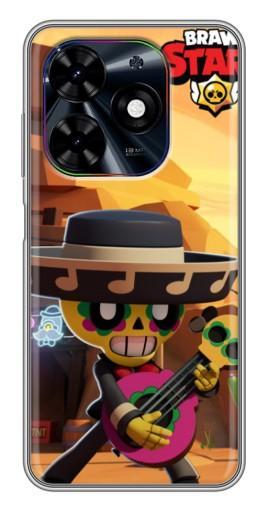 Чехол с принтом "Гитарист Poco" для Tecno Spark Go 2024 (BG6)