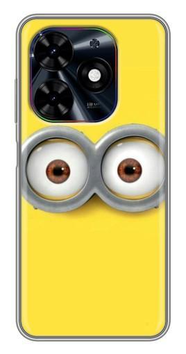 Чехол с принтом "Глаза Боба миньона" для Tecno Spark Go 2024 (BG6)