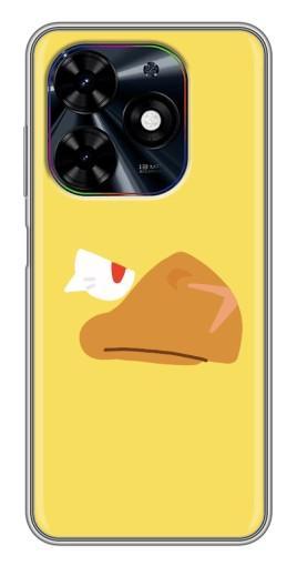Чехол с принтом "Gold Crow" для Tecno Spark Go 2024 (BG6)