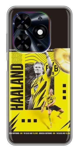 Чехол с печатью "Golden Haaland" для Tecno Spark Go 2024 (BG6)