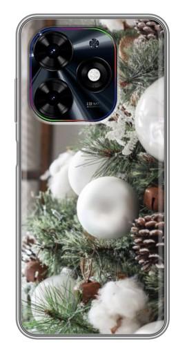 Чехол с печатью "Игрушки на елке" для Tecno Spark Go 2024 (BG6)