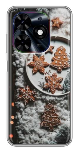 Силиконовый чехол с изображением "Имбирные пряники" для Tecno Spark Go 2024 (BG6)