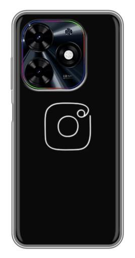 Чехол с принтом "Инстаграм" для Tecno Spark Go 2024 (BG6)
