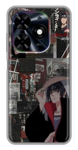 Чехол с принтом "Итачи комиксы" для Tecno Spark Go 2024 (BG6)