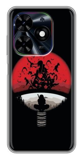 Силиконовый чехол с изображением "Итачи на черном" для Tecno Spark Go 2024 (BG6)