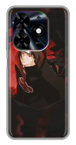 Силиконовый чехол с изображением "Итачи в плаще" для Tecno Spark Go 2024 (BG6)