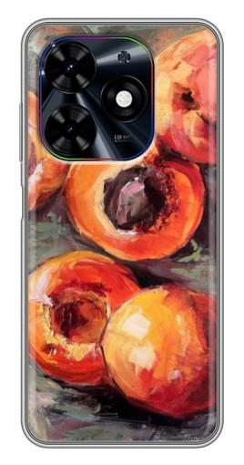 Чехол с принтом "Картина персики" для Tecno Spark Go 2024 (BG6)