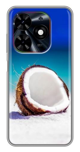 Чехол с печатью "Кокос на пляже" для Tecno Spark Go 2024 (BG6)