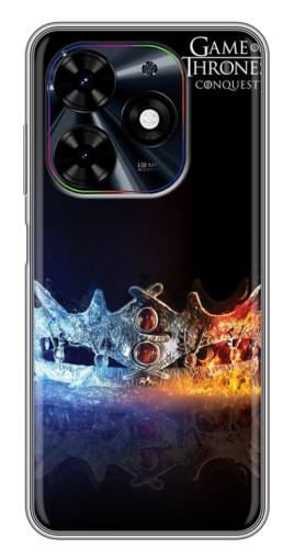 Силиконовый чехол с изображением "Корона" для Tecno Spark Go 2024 (BG6)