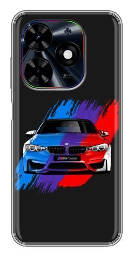 Силиконовый чехол с изображением "Красочный BMW" для Tecno Spark Go 2024 (BG6)