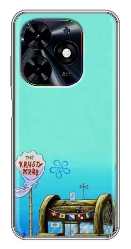 Чехол с картинкой "Krusty Krab" для Tecno Spark Go 2024 (BG6)