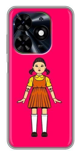 Чехол с печатью "Кукла" для Tecno Spark Go 2024 (BG6)