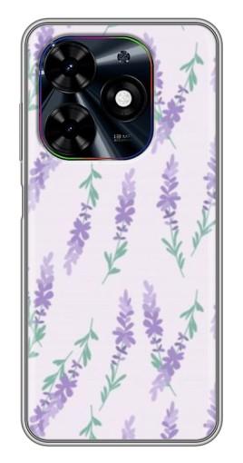 Силиконовый чехол с изображением "Лавандовый фон " для Tecno Spark Go 2024 (BG6)