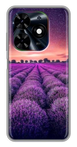 Силиконовый чехол с изображением "Лавандовое поле" для Tecno Spark Go 2024 (BG6)