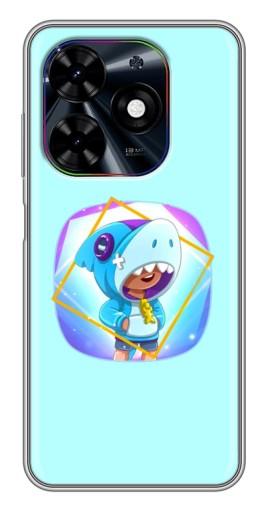 Чехол с картинкой "Леон Акула" для Tecno Spark Go 2024 (BG6)
