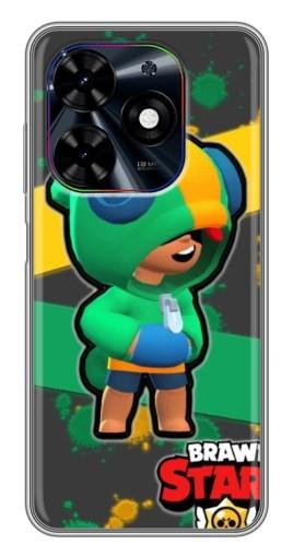 Чехол с печатью "Leon Brawl Stars" для Tecno Spark Go 2024 (BG6)