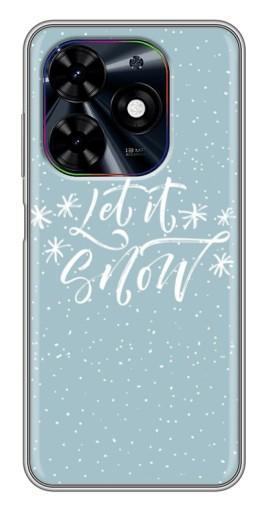 Чехол с принтом "Let it Snow" для Tecno Spark Go 2024 (BG6)