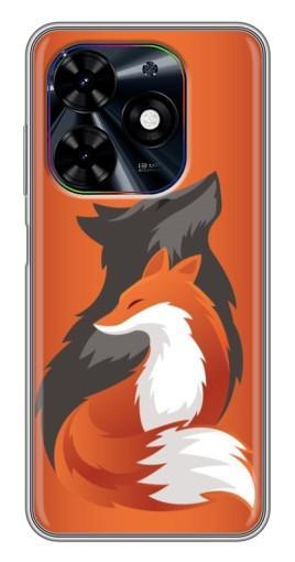Чехол с печатью "Лиса ART" для Tecno Spark Go 2024 (BG6)