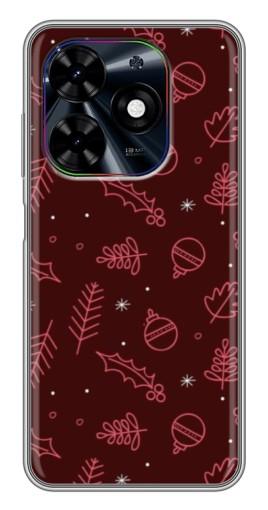 Чехол с картинкой "Листочки и шары" для Tecno Spark Go 2024 (BG6)