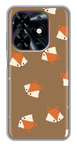 Чехол с картинкой "Лисёнки" для Tecno Spark Go 2024 (BG6)