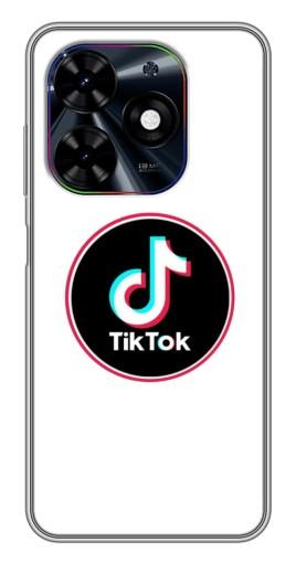 Чехол с печатью "Лого Тик Ток" для Tecno Spark Go 2024 (BG6)