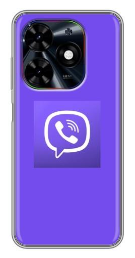 Чехол с принтом "Лого Viber" для Tecno Spark Go 2024 (BG6)