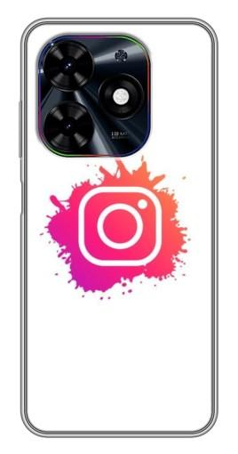 Силиконовый чехол с изображением "Логотип Инсты" для Tecno Spark Go 2024 (BG6)