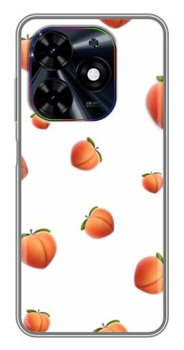 Силиконовый чехол с изображением "Маленькие персики" для Tecno Spark Go 2024 (BG6)