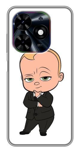 Чехол с принтом "Маленький Босс" для Tecno Spark Go 2024 (BG6)