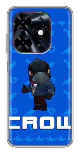 Силиконовый чехол с изображением "Медаль Crow" для Tecno Spark Go 2024 (BG6)