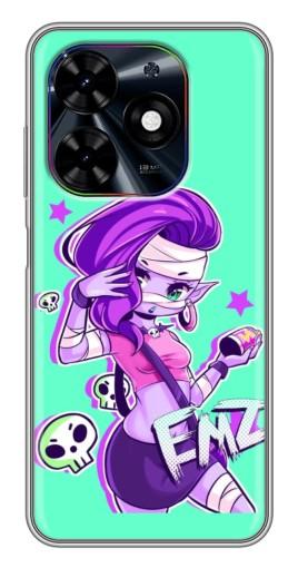 Чехол с принтом "Милая Emz" для Tecno Spark Go 2024 (BG6)